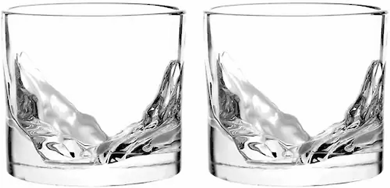 LIITON Whiskyglas »Grand Canyon«, (Set, 2 tlg.), dicker Glasboden als Bergm günstig online kaufen