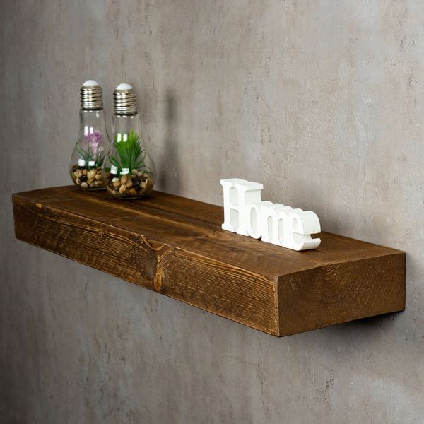 Levandeo® Wandregal, levandeo Wandregal Holz Massiv günstig online kaufen