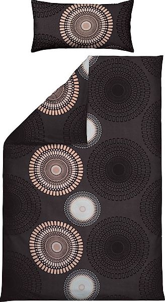 REDBEST Bettwäsche Bettwäsche, Biber, Kreise günstig online kaufen