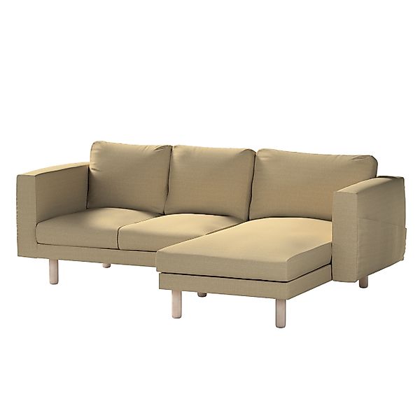 Bezug für Norsborg 3-Sitzer Sofa mit Recamiere, dunkelbeige, Norsborg Bezug günstig online kaufen