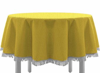 EXKLUSIV HEIMTEXTIL Gartentischdecke Gartentischdecke mit Fransen günstig online kaufen