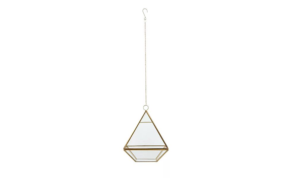 Windlicht hängend - gold - Glas , Kupfer - 15,5 cm - 19 cm - 15,5 cm - Deko günstig online kaufen