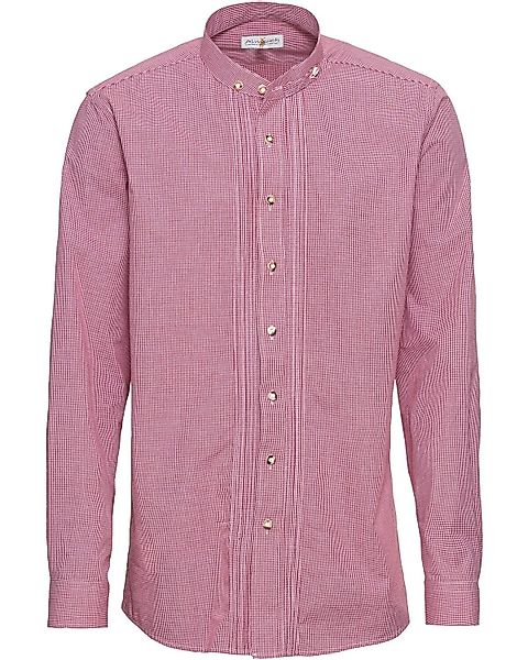 Almsach Trachtenhemd Karo-Stehkragenhemd Slim günstig online kaufen