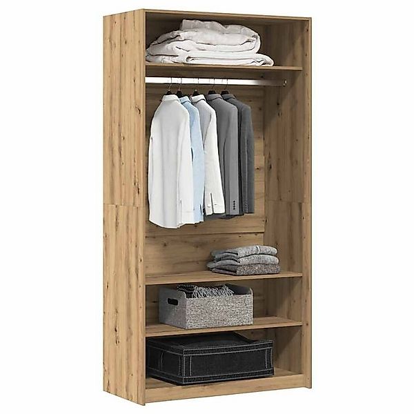 vidaXL Kleiderschrank Kleiderschrank Artisan-Eiche 100x50x200 cm Holzwerkst günstig online kaufen