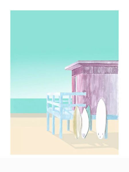 Poster / Leinwandbild - Mantika Surf Shack günstig online kaufen