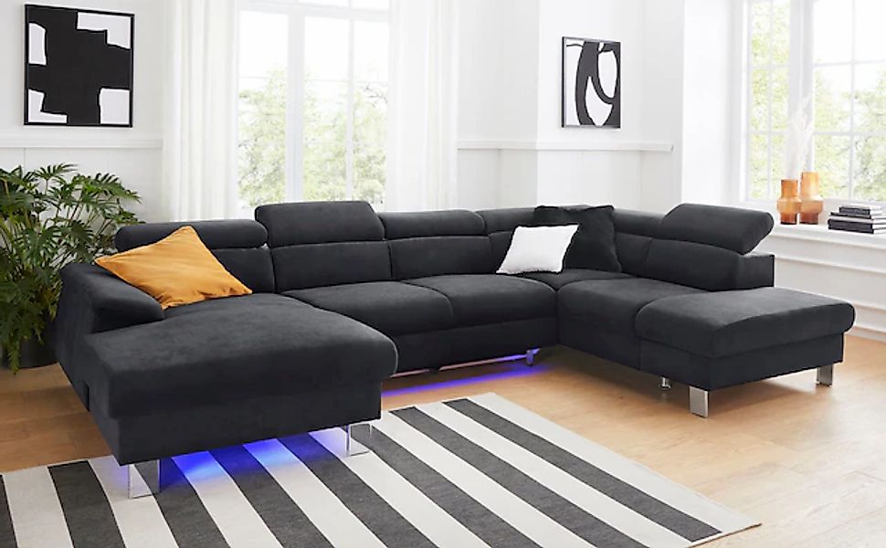 COTTA Polstergarnitur »Komaris U-Form, B: 320 bzw. 100 cm (Set: Wohnlandsch günstig online kaufen