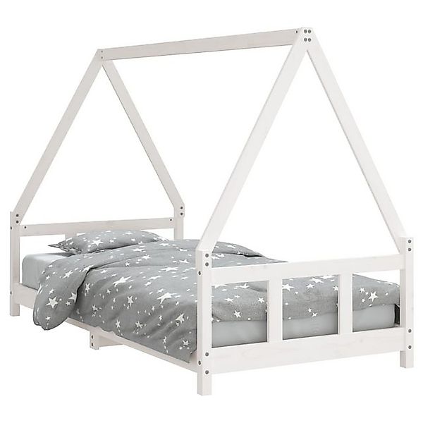 vidaXL Kinderbett, Jugendbett Weiß 90x190 cm Massivholz Kiefer günstig online kaufen