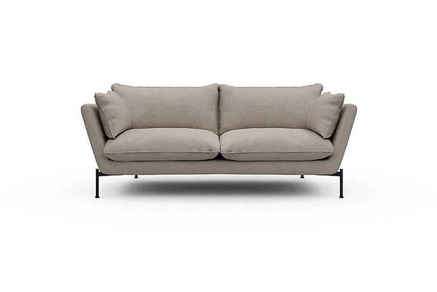 moebelfaktor Sofa Anton PREMIUM 2-Sitzer, schräg gestellte Armlehnen, hoher günstig online kaufen