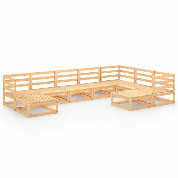 vidaXL 9-tlg Garten-Lounge-Set Massivholz Kiefer Modell 8 günstig online kaufen