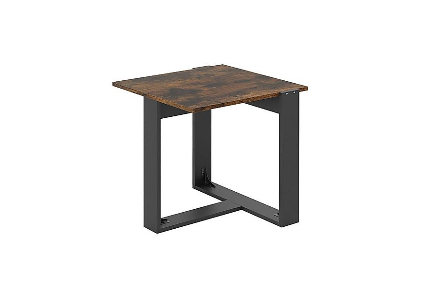 COSTWAY Beistelltisch (1-St), Couchtisch, quadratisch mit T-förmigem Metall günstig online kaufen