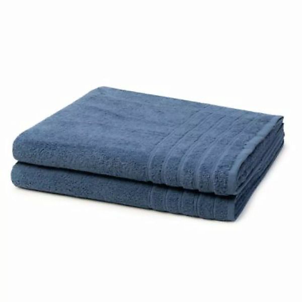 wewofashion® 2 X Duschtuch - Im Set AIDA Handtücher blau günstig online kaufen