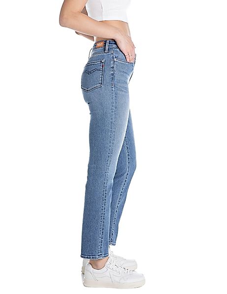 Replay Damen Jeans ZOLIE - Straight Fit - Blau - Medium Blue Denim günstig online kaufen