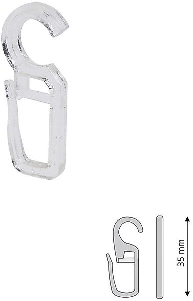 Liedeco Faltenclip, Gardinen, Vorhänge, (Set, 10-St), günstig online kaufen