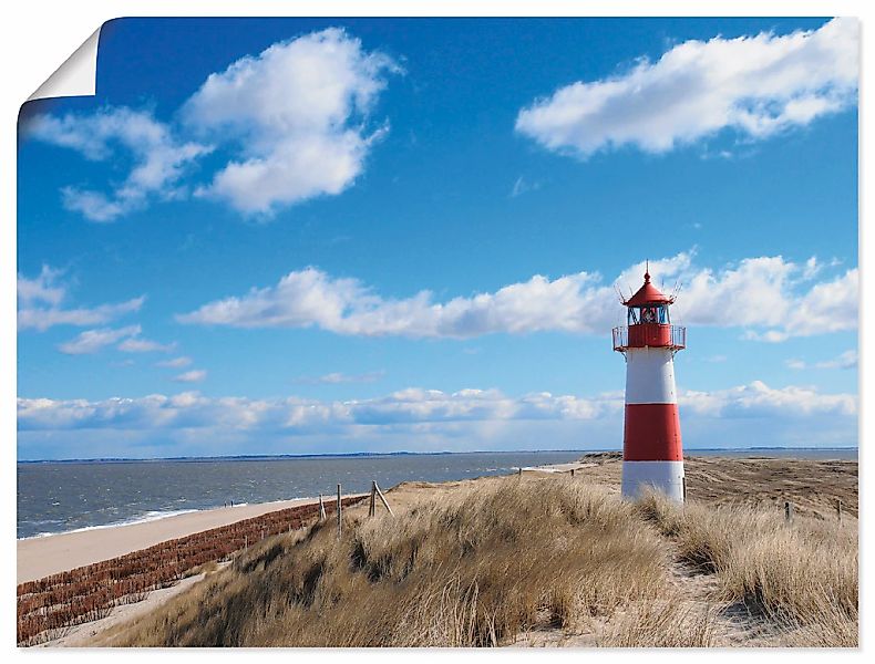 Artland Leinwandbild "Leuchtturm Sylt", Gebäude, (1 St.), auf Keilrahmen ge günstig online kaufen