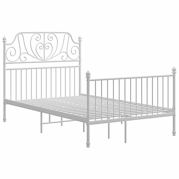 Bettgestell Weiß Metall 120x200 Cm günstig online kaufen
