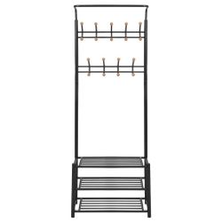 vidaXL Garderobenständer Garderobe mit Schuhablage 68×32×182,5 günstig online kaufen