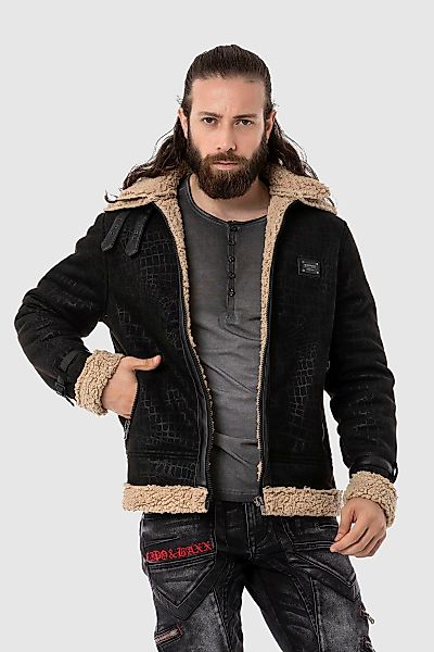 Cipo & Baxx Parka "Jacke", ohne Kapuze, im Flieger-Look günstig online kaufen