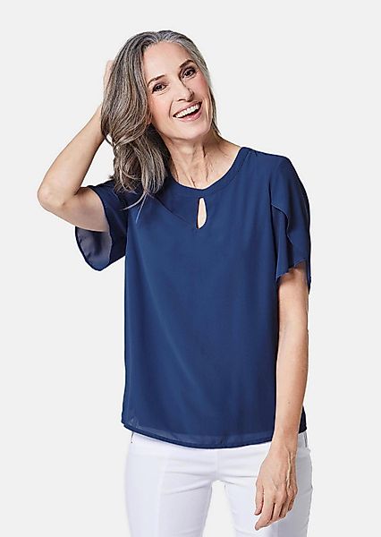 GOLDNER Kurzarmbluse Kurzgröße: Bluse mit aufregender günstig online kaufen