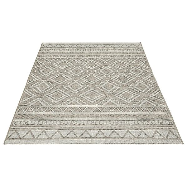 Floornovo Indoor & Outdoor Teppich Nr. 81 Beige Gemustert 150 x 80 cm günstig online kaufen