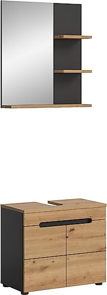 welltime Badmöbel-Set REHAT, 2-teilig, Breite 63 cm, mit grifflosen Fronten günstig online kaufen