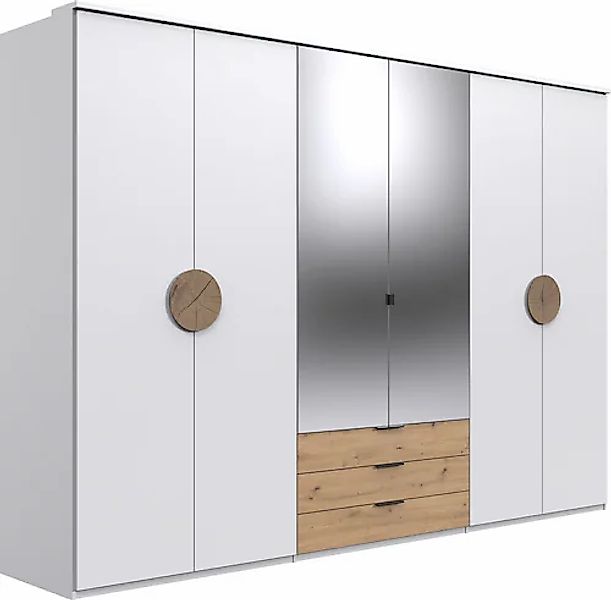 Wimex Drehtürenschrank »Toscana« Mit attraktiven Griffscheiben in Vollholzo günstig online kaufen