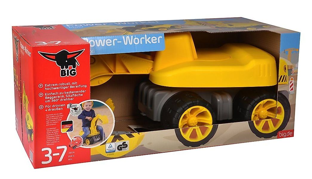 BIG Spielzeug-Bagger Indoor / Outdoor Fahrzeug günstig online kaufen
