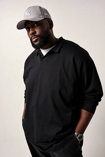 STHUGE Poloshirt Langarm-Poloshirt oversized günstig online kaufen