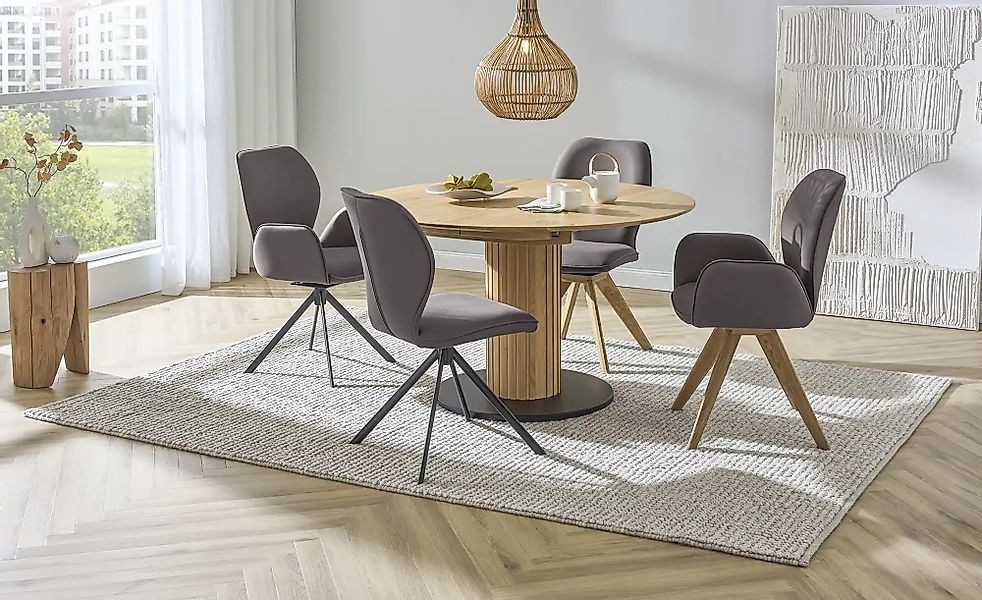 Wohnwert Esszimmerstuhl  Lea ¦ grau ¦ Maße (cm): B: 62 H: 92 T: 46.0 Stühle günstig online kaufen