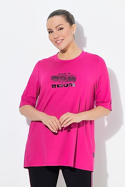 Ulla Popken T-Shirt Funktions-Longshirt A-Linie Rundhals günstig online kaufen
