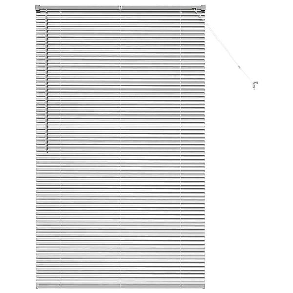 vidaXL Balkenjalousien mit Vorhängen Silber 175 x 105 cm Aluminium 42005923 günstig online kaufen