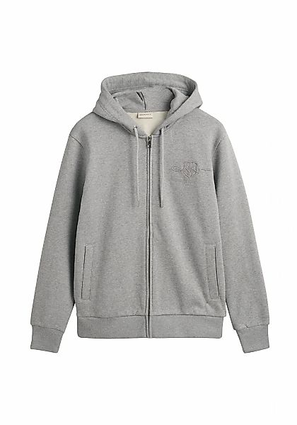 Gant Sweatshirt "Sweatjacke REGULAR TONAL SHIELD FULL ZIP HOODIE" günstig online kaufen