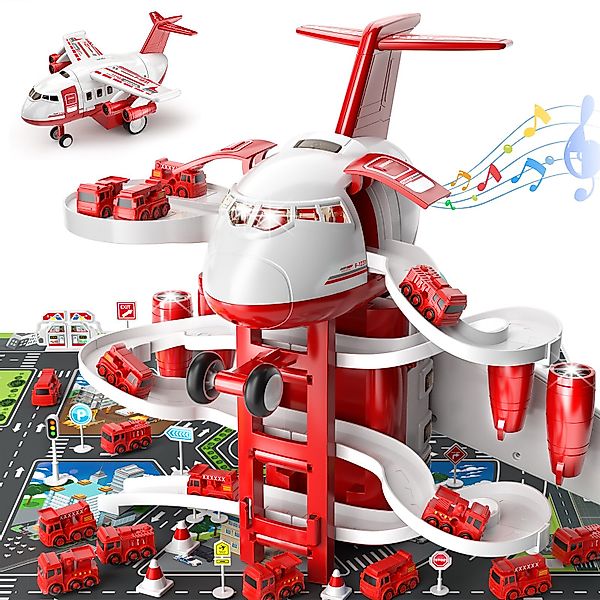 Snaen Spielzeug-Flugzeug Kinder Flugzeugspielzeug, Rennstrecken-Autospielze günstig online kaufen