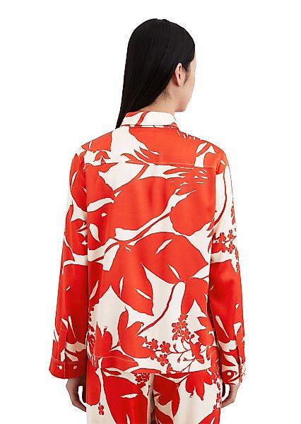 Marc OPolo Satinbluse, Weiche, seidige Oberfläche; mit Allover-Print günstig online kaufen