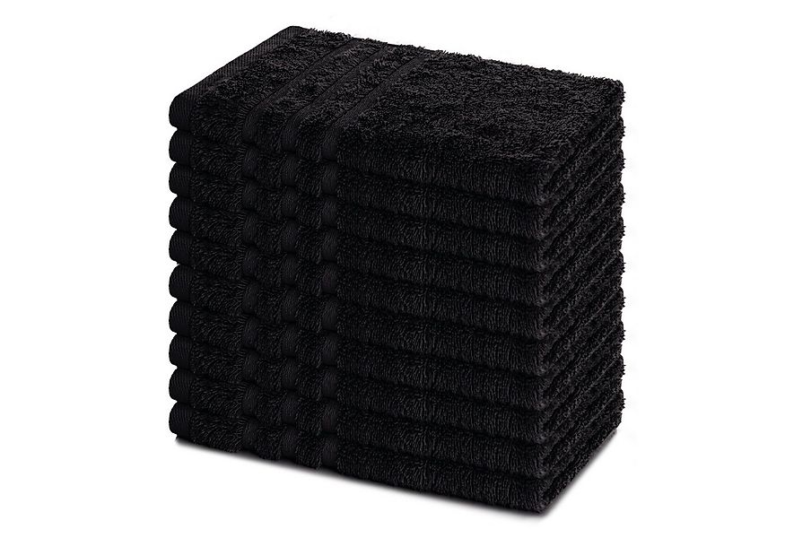 Lavea Gästehandtücher 30x50 cm, 10er Set Gästehandtuch, Elena-Frottee Handt günstig online kaufen