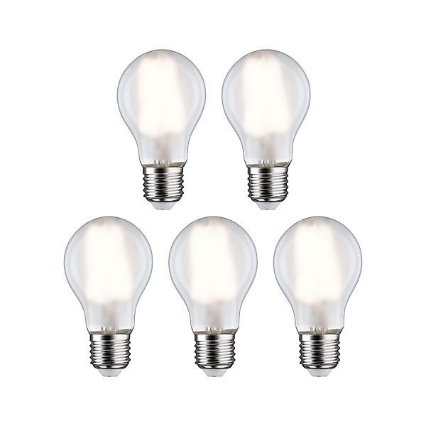 Paulmann "Filament 230V LED Birne E27 5x806lm 5x7W 4000K Matt" günstig online kaufen