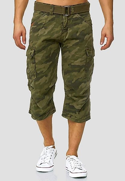 Indicode Cargoshorts Herren Nicolas Check Cargo Shorts Herrenshorts aus ein günstig online kaufen