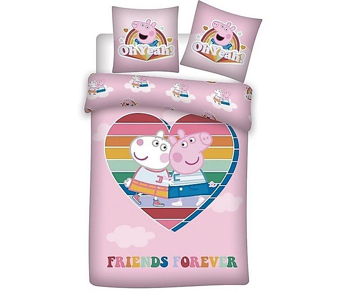 Peppa Pig Bettwäsche Peppa Wutz Kinder Bettwäsche Mikrofaser 2tlg Set, Mcro günstig online kaufen