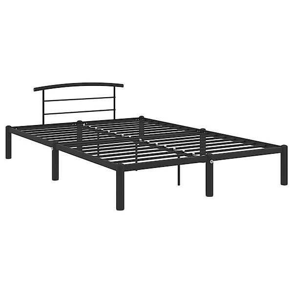 Bettgestell Schwarz Metall 120x200 Cm günstig online kaufen