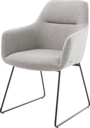 DELIFE Polsterstuhl Pejo-Flex, Kufengestell Schwarz Stripes günstig online kaufen