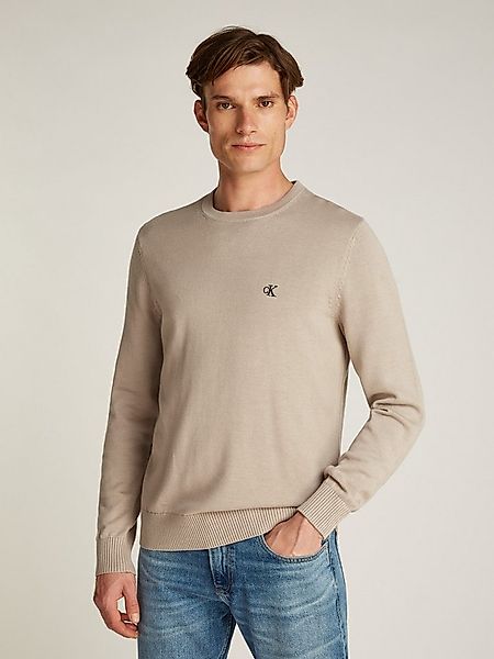 Calvin Klein Jeans Rundhalspullover MODERN CREW NECK SWEATER Logodruck, Run günstig online kaufen