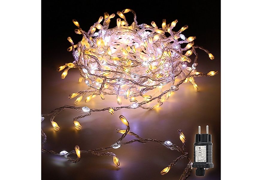 Salcar LED-Lichterkette LED Lichterkette Außen Warmweiß & Kaltweiß Lichterk günstig online kaufen