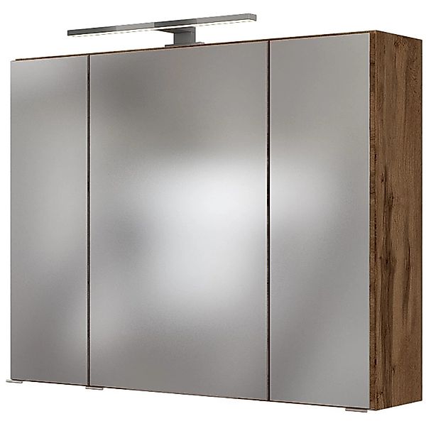 Held Möbel 3D-Spiegelschrank Verona 80 cm Wotaneiche günstig online kaufen