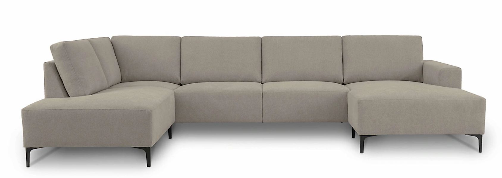Home affaire Wohnlandschaft "Tournon U-Form, XXL Sofa, Breite 333 cm, Webst günstig online kaufen