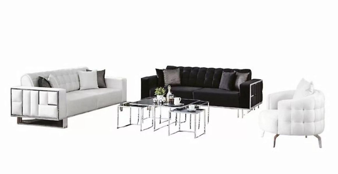 JVmoebel Chesterfield-Sofa, Luxus Wohnzimmer Möbel Couch Sitzgarnitur Sofa günstig online kaufen