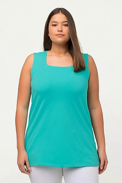 Ulla Popken Longshirt Longtop Classic Fit Carree-Ausschnitt ärmellos günstig online kaufen