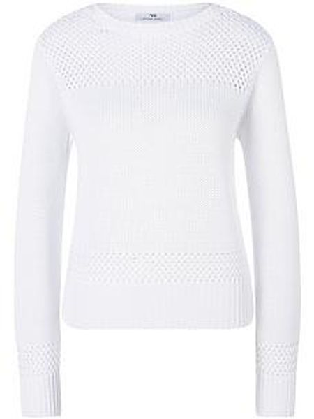 Pullover U-Boot-Ausschnitt Peter Hahn weiss günstig online kaufen