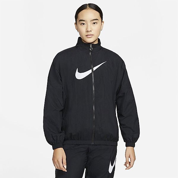 Nike Sportswear Essential Woven Jacke M Black / White günstig online kaufen