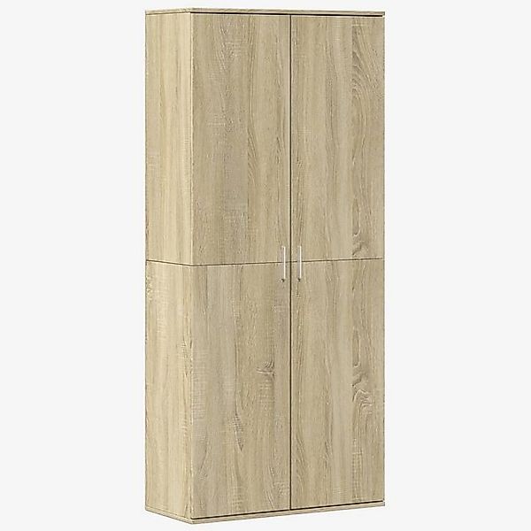 vidaXL Fächerschrank Highboard Sonoma-Eiche 80x35x180 cm Holzwerkstoff (1-S günstig online kaufen