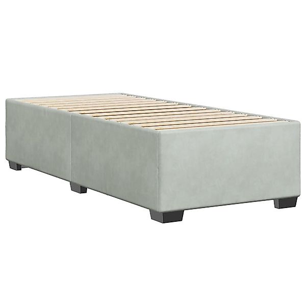 vidaXL Bett Bettgestell ohne Matratze Hellgrau günstig online kaufen