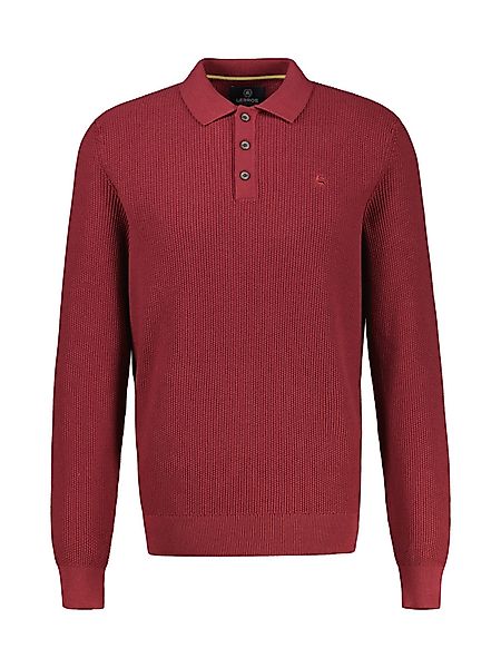 LERROS Strickpullover "LERROS Langarmpoloshirt, gestrickt" günstig online kaufen